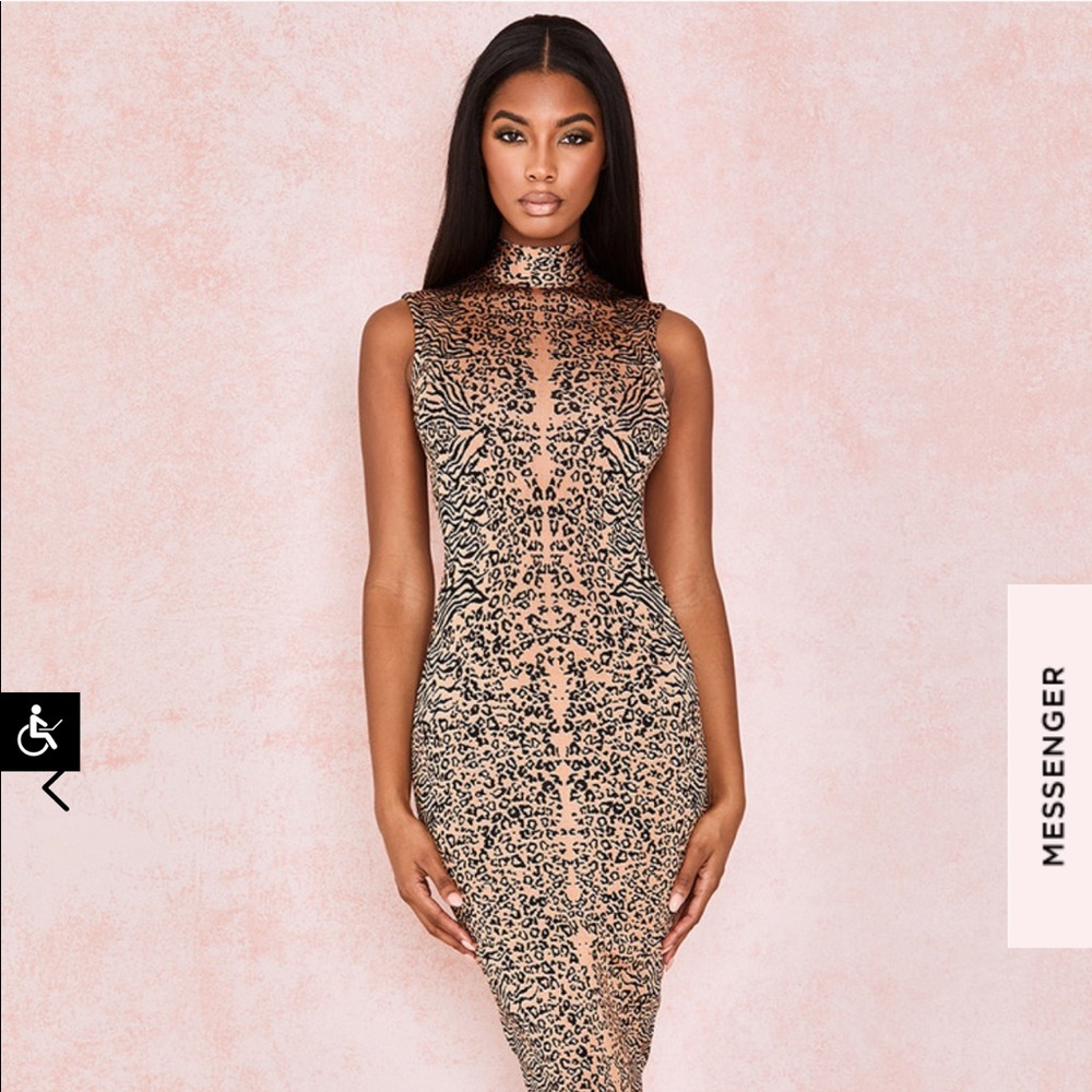 House of CB Flavia Leopard Dress